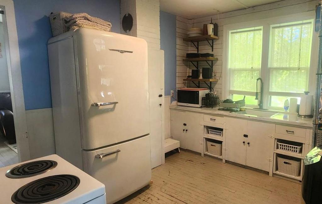 241 Maple Avenue &middot; the kitchen counter and window, beside the fridge and stove