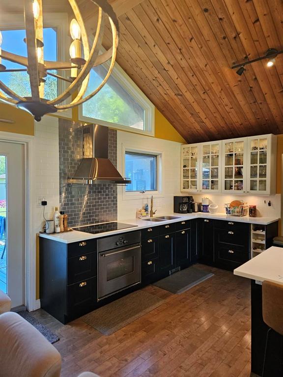 34 Nicklaus Drive, Sandy Hook · kitchen under the vaulted wood ceiling