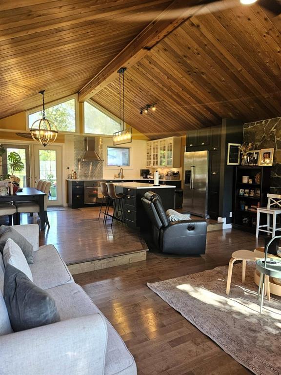 34 Nicklaus Drive, Sandy Hook · open-concept living, dining and kitchen from the seating area