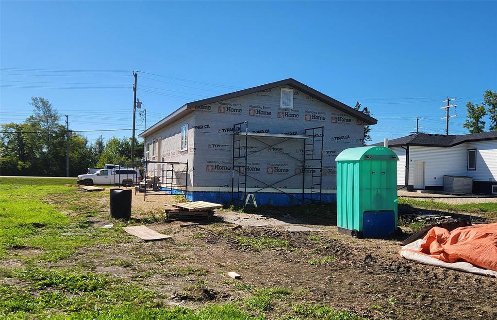 349 Kernstead Road &middot; the new build seen across the lot, with the yard still to be finished