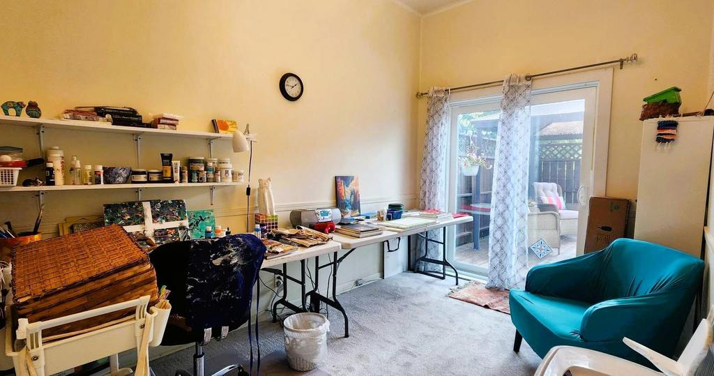 82 Willow Drive, Aspen Park &middot; third bedroom set up as an office and craft room, with patio doors