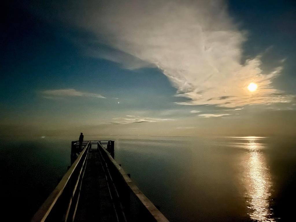 899 PTH 9 Highway, Winnipeg Beach &middot; Lake Winnipeg at night, looking out along a pier